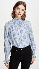 Long Sleeve Rose Metallic Top at Shopbop